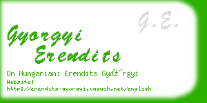 gyorgyi erendits business card